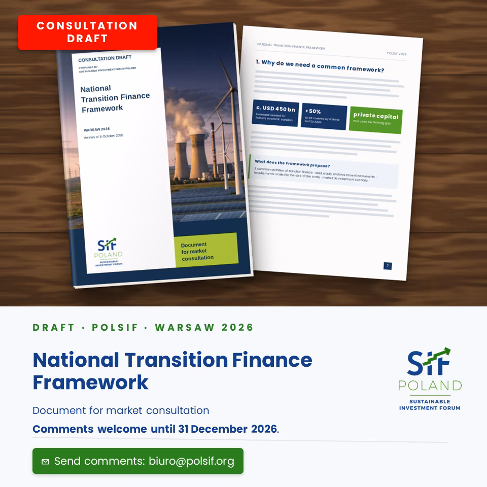 National Transition Finance Framework - draft for consultation